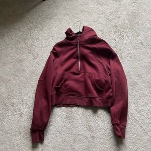 lululemon scuba oversized half zip hoodie
